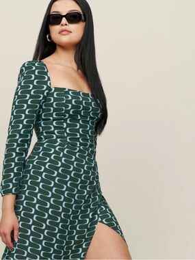 Reformation Hilda in Venture Midi Dress Size